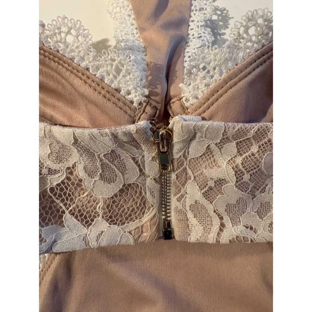 Blithe Lace Ruffle Drop Waist Maxi Dress with Cutouts S - Picture 9 of 12